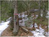 Kropa - Partisan cottage on Vodiška planina